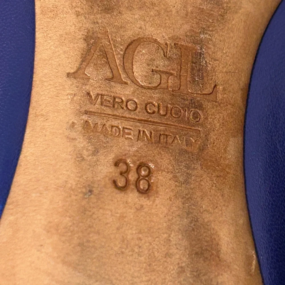 Attilio Giusti Leombruni Ballet Flats Purple Silver Size 8 - Picture 12 of 15